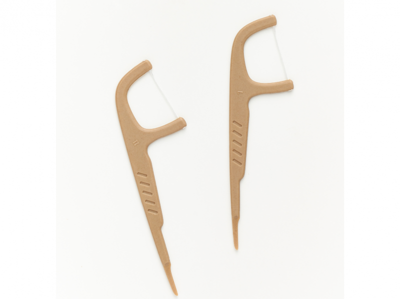 自然分解材料 環保植物纖維牙線棒