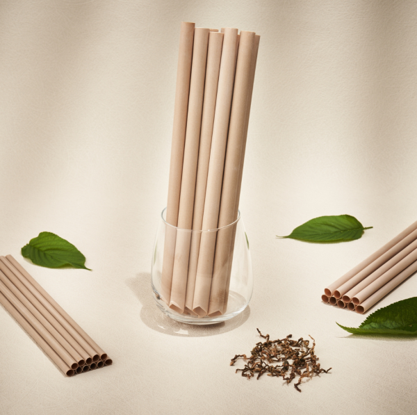 自然分解材料 茶纖維吸管