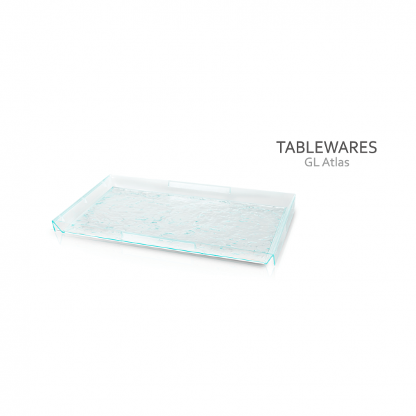 【食品容器】玻璃紋 盤